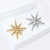Classic Glossy Eight-pointed Star Brooches for Women Unisex Cross Star Pins Office Party Friend Gifts Jewelry Accessories - Image 6