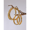 Minimalistic Big Sleek Metal Round Hollow Hoop Earrings Anti Allergic 316L Stainless Steel Simple Ear Jewelry - Image 4