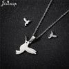Cartoon Bowknot Mouse Stainless Steel Jewelry Set for Women Anime Animal Necklace Earrings Party Accessories - Image 9