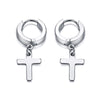 Drop Cross Earring Mens Egyptian Ankh Michael Hang Dangle Earrings Black Stainless Steel Male Punk Jewelry - Image 9