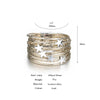 Boho Glitter Filled Slim Strips Leather Bracelet for Women Cute Stars Multilayer Wrap Bracelets Charm Jewelry - Image 6
