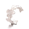 Floral Cuff Bracelet in Stainless Steel with Gold-Tone Finish - Image 34