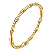 Stainless Steel Bamboo Cuff Bracelets Bangles for Woman Gold Color Wedding Female Jewelry Gifts - Image 31