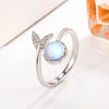 Silver Angel Wing Feather Stackable Open Rings For Women Beautiful Jewelry Accessories Prevent Allergy - Image 36