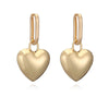 Silver/Gold Color Big Heart Drop Earrings For Elegant Women Party Jewelry Accessories - Image 7