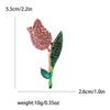 Resin Tulip Brooch for Women Unisex Rhinestone Flower Pin Pearl Plant Lapel Pin Banquet Party Backpack Gifts Jewelry Accessories - Image 26