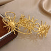 316L Stainless Steel Sunflower Open Cuff Bangles Bracelet Punk Y2K Gold Plated Charms Jewelry Women's Men Gifts - Image 2
