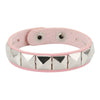 One Row Punk Rock Studded Bracelet Square Spiked Leather Cuff Bracelet for Men Women \Wristband Bracelet - Image 3