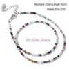 2mm Stone Bead Choker Necklace 40cm - Image 24