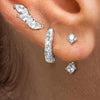 3PCS Sets Stainless Steel Square Zirconia Hoop Earrings For Women Daily Life Cartilage Stud Earrings Piercing Jewelry Gift - Image 13