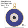 Eye Charm Jewelry Charms for Earrings Necklace Bracelet Making Cute Turkish Evil Blue Eye Pendant Gold Color Snake - Image 10