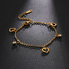 Stainless Steel Tiny Heart Charms Anklet Girl Summer Beach Dainty Moon Star Dangles Bohem Cute Ankle - Image 7
