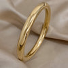 Glossy Color Thick Bracelet Stainless Steel Bangle for Women Cuff Wirstband Smooth Charm Bracelets Jewelry Gift - Image 9