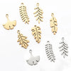 5Pcs/Lot Arrive Leaf Pendant Hollow Leaves Stainless Steel Charms for Earrings Bracelet Necklace Jewellery Making - Image 6