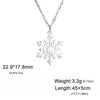 Christmas Snowflake Pendant Necklace for Women Stainless Steel Neck Chain Special Jewelry Gift - Image 14