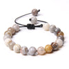8MM Stone Bead Braid Bracelets Minimalist Carnelian Agates Jades Gem Woven Bangle Jewelry Gift For Women Men - Image 7
