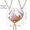3 Pcs/set Friends Forever Heart Pendant Necklace For Women Adjustable Love Broken Heart Bff Choker Party Jewelry - Image 5