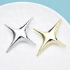 Stainless Steel Star Brooches For Women Men 2-color Simple Easy-match Metal Party Casual Brooch Pins Gifts - Image 4