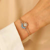 2Pcs/set Sparkling Rhinestone Sun Moon Star Bracelet for Women Vintage Adjustable Opening Couple Rings Set Jewelry Gift - Image 8