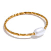 Stainless Steel Pearl Thin Finger Ring for Women Summer Versatile Daily Jewelry Accessories Gift - Image 7
