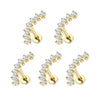 1/5PCS Titanium Zircon Labret Lip Ring Internally Thread Ear Tragus Cartilage Helix Daith Lobe Piercing Earrings Stud for Women - Image 10