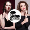 3Pcs Studded Punk Bracelets for Men Women Buckle Cuffs Pyramid Wristband Rivet Cuff Bangle Wear Proms Rock Costumes Black - Image 2