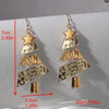 Vintage Metal Christmas Tree Long Drop Earrings for Women Girls Holiday Party Jewelry Acccessories Christmas Gifts - Image 6