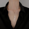 1pcs Necklace Ladies Simple Hip Hop Style Tassel Accessories Copper Beads Adjustable Jewelry - Image 1