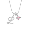 Letter Necklace for Women Pink Zircon Heart-shaped Pendant Suitable for Girls to Wear Personalized Gold-plated Jewelry - Image 22