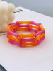 3pcs Acrylic Beaded Elastic Bracelet with Colorful Bamboos for Women's Daily Wear bracelet for women - Image 8