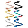 2pc/set Steel Spiral Twisted Lip Ring Nose Rings 16 Gauge Ear Cartilage Helix Piercing Body Accessories Jewelry Gift - Image 3