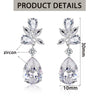 Elegant Water Drop Zircon Non Pierced Clip on Earrings for Women Stud Earrings Wedding Party Jewelry Gift - Image 6