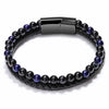 Stainless Steel Bracelet Tiger Eye Stone Beads Bracelet Lava Stone Beads Stainless Steel Bracelet Men Women Jewelry - Image 7