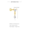 1PC Silver Tassel Chain Eight Pointed Stars Moon Earrings For Women Horse Eye Geometric Zircon Earring - Image 13