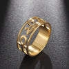 Stainless Steel Ancient Egypt Ra Udjat Ring Eye Of Horus Ankh Cross Ring for Women Protection Amulet Egyptian Jewelry - Image 1