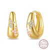 Silver Color Gold Pearl Bee Irregularity Star Moon Earrings For Women Jewelry Birthday Gifts - Image 10