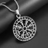 Retro Celtic Knot Pattern Disc Cross Pendant Necklace for Men Gothic Punk Street Jewelry Gift - Image 20