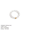 Korean Imitation Pearl Minimalist Pearl Finger Ring White Round Pearl Ring Wedding Anniversary Gift - Image 9