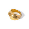Stainless Steel Geometric Cool Concave Convex Ring Women's Personalized Jewelry Gift - Image 8