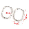 Stainless Steel Oval Hoop Earrings in Gold-Tone Silver-Tone Rose Gold-Tone and Black - Image 7