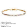Tennis Bracelet For Women Style 4 Color 4 Claws Mosaic Cubic Zirconia Silver Color Jewelry Gift - Image 7