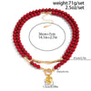 Salircon Red Acrylic Beaded Chain Love Heart Pendant Necklace Women Doublelayer OT Clavicle Chain Daily Wear Jewelry - Image 4