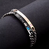 2 Style His Queen Her King Black Rose Gold Color Women's Male Chain Crystal Couple Bracelet for Men Femmo on Hands Jewelry - Image 1