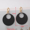 Black Hanging Long Earrings for Women Triangle Square Statement Drop Earrings Boucle Oreille Jewelry - Image 17