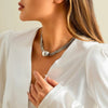 Exaggerated Twisted Chunky Chain Necklace for Women Punk Big Ball Pendant Choker Clavicle Link Grunge Jewelry Steampunk Men - Image 16