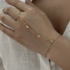 Rhinestone Multilayer Zircon Connected Finger Ring Bracelets for Women Handmade Thin Link Chain Bracelet Party Jewelry Gift - Image 9