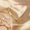 Zirconia Round Bangles For Women Girls Silver Color Metal Crystal Wristlet Jewelry Wedding Festival Gifts - Image 8