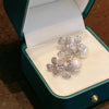 Luxuriant Flowers Earrings with Imitation Pearl Earrings for Women Wedding Party Temperament Female Jewelry - Image 3