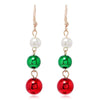 Christmas Tree Drop Earrings Small Bell Snowflake Earings for Women Cute Bowknot Dangle Earring Year Gift - Image 9