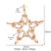 Cute Colourful Star Snowflake Sun FLowers Gold Charm Pendant, Cubic Zirconia CZ Paved,Jewelry Necklace Accessories - Image 13